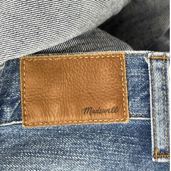 MADEWELL RIGID HIGH RISE SKINNY COTTON FITTED DISTRESSED JEANS - Picture 14 of 15